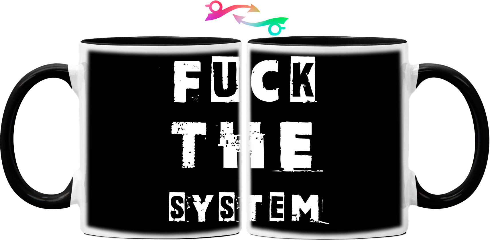 Кружка - FUCK the system &#40;НАХ"Й СИСТЕМУ&#41; - Mfest