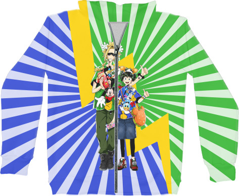 Unisex Zip-through Hoodie 3D - My Hero Academia 08 - Mfest