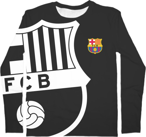 Футбол - Men's Longsleeve Shirt 3D - BARCELONA [7] - Mfest