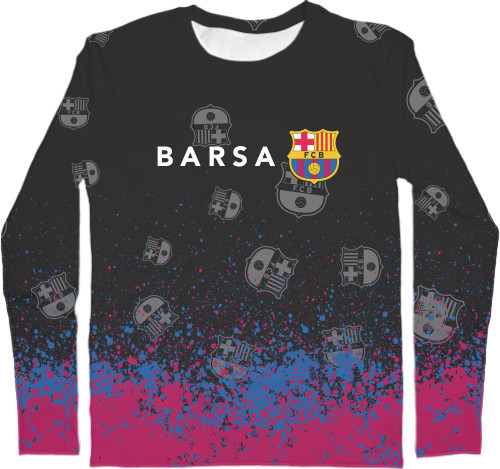 Men's Longsleeve Shirt 3D - BARCELONA [2] - Mfest