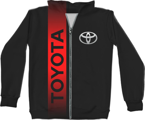 Unisex Zip-through Hoodie 3D - Toyota [5] - Mfest