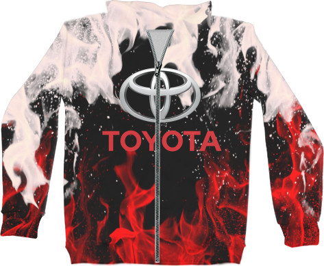 Unisex Zip-through Hoodie 3D - Toyota [4] - Mfest