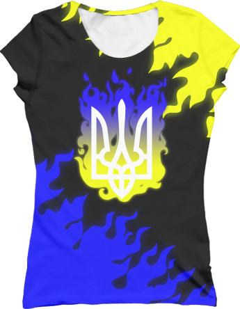 Я УКРАИНЕЦ - Women's T-Shirt 3D - УКРАИНА [40] - Mfest