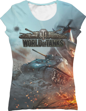 Women's T-Shirt 3D - World of Tanks [5] - Mfest