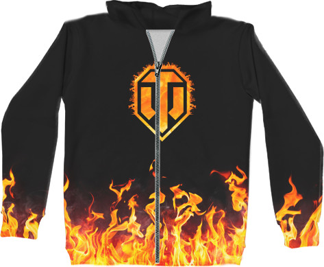 World of Tanks - Unisex Zip-through Hoodie 3D - World of Tanks [4] - Mfest