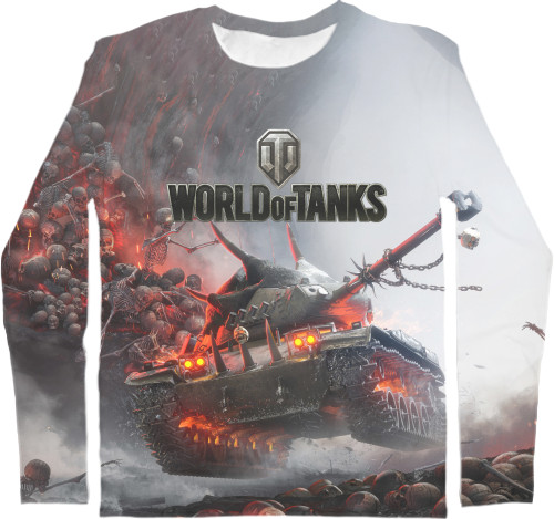 Футболка з Довгим Рукавом Чоловіча 3D - World of Tanks [2] - Mfest