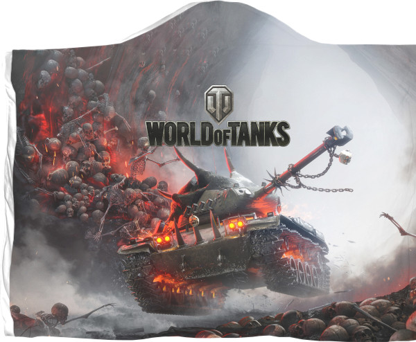 Плед с капюшоном 3D - World of Tanks [2] - Mfest