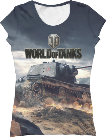 Футболка 3D Женская - World of Tanks [3] - Mfest