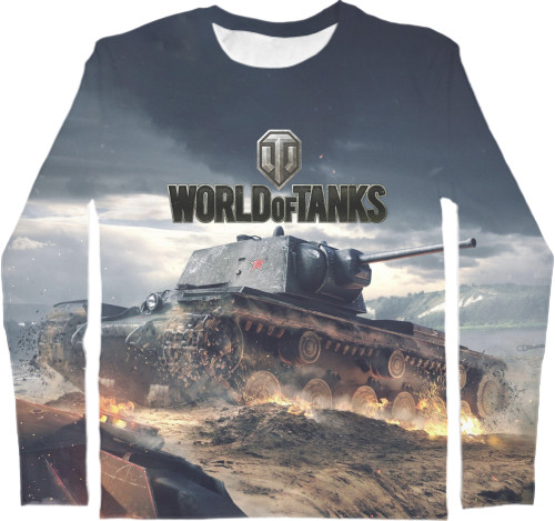 Футболка з Довгим Рукавом Чоловіча 3D - World of Tanks [3] - Mfest