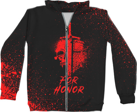 Unisex Zip-through Hoodie 3D - FOR HONOR [5] - Mfest