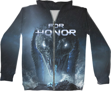 Unisex Zip-through Hoodie 3D - FOR HONOR [2] - Mfest