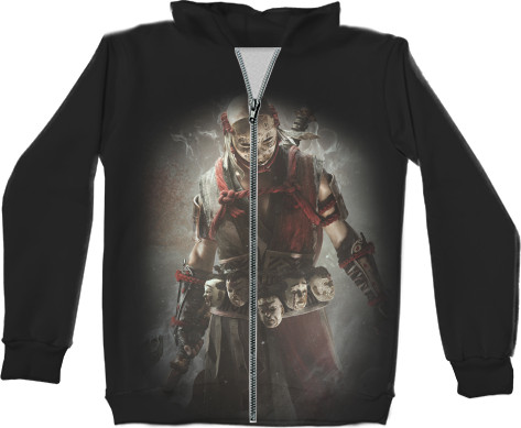 Unisex Zip-through Hoodie 3D - FOR HONOR [3] - Mfest