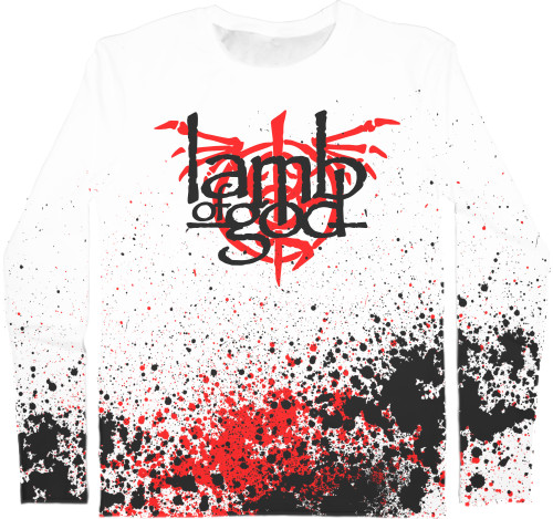 Men's Longsleeve Shirt 3D - Lamb of God 1 - Mfest