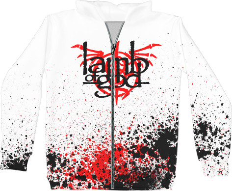 Unisex Zip-through Hoodie 3D - Lamb of God 1 - Mfest