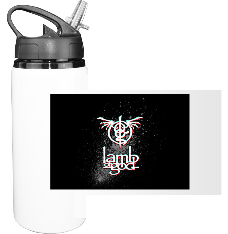 Sport Water Bottle - Lamb of God 2 - Mfest