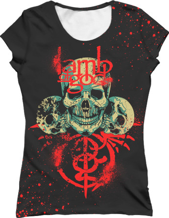 Women's T-Shirt 3D - Lamb of God 3 - Mfest