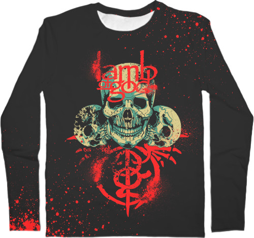 Men's Longsleeve Shirt 3D - Lamb of God 3 - Mfest