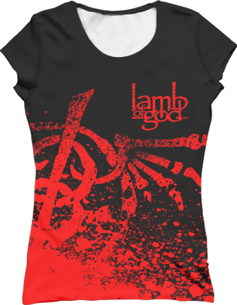 Women's T-Shirt 3D - Lamb of God 4 - Mfest