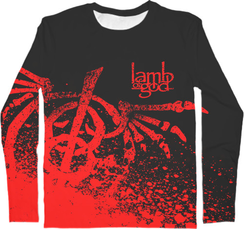 Men's Longsleeve Shirt 3D - Lamb of God 4 - Mfest