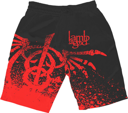 Шорти 3D Чоловічі - Lamb of God 4 - Mfest