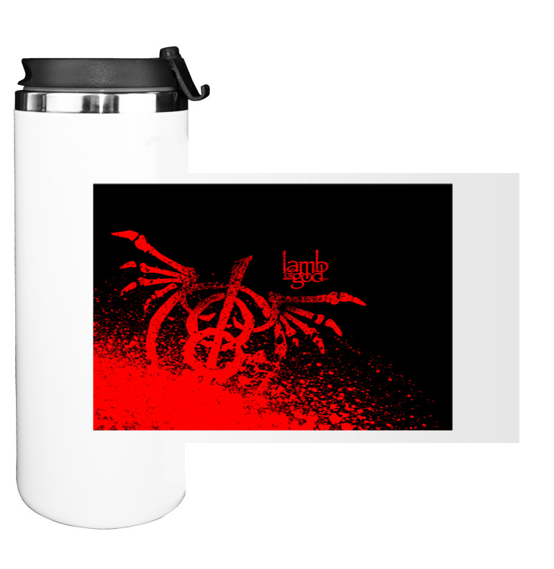 Water Bottle on Tumbler - Lamb of God 4 - Mfest