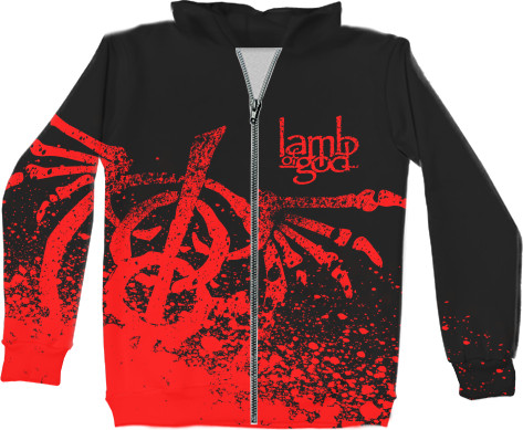 Unisex Zip-through Hoodie 3D - Lamb of God 4 - Mfest