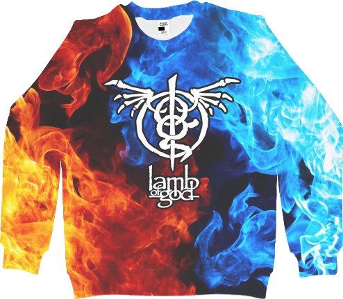 Men's Sweatshirt 3D - Lamb of God 6 - Mfest