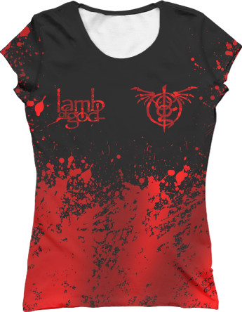 Women's T-Shirt 3D - Lamb of God 8 - Mfest