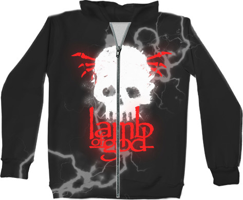 Unisex Zip-through Hoodie 3D - Lamb of God 13 - Mfest