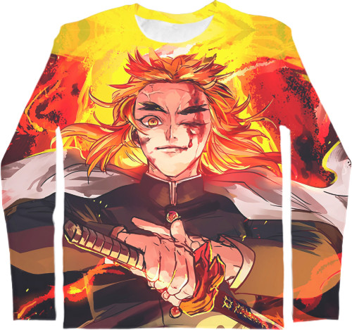 Men's Longsleeve Shirt 3D - DEMON SLAYER: KIMETSU NO YAIBA [64] - Mfest