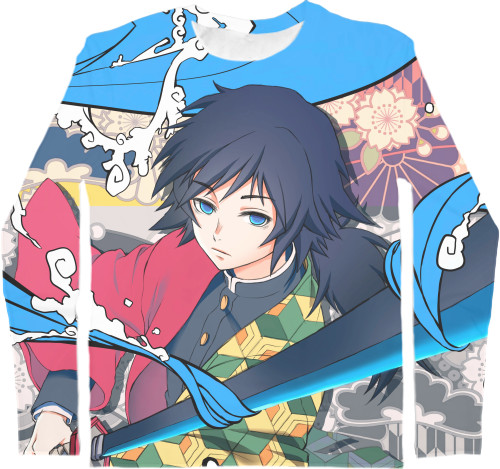 Men's Longsleeve Shirt 3D - DEMON SLAYER: KIMETSU NO YAIBA [60] - Mfest