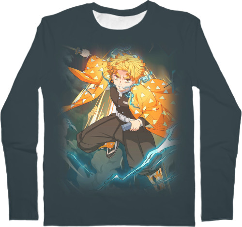 Men's Longsleeve Shirt 3D - DEMON SLAYER: KIMETSU NO YAIBA [66] - Mfest