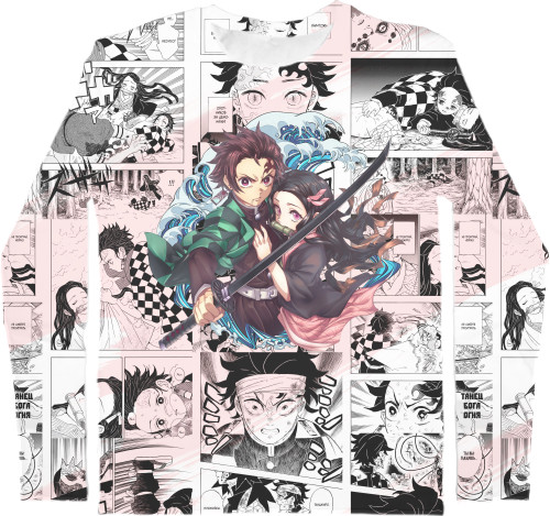 Men's Longsleeve Shirt 3D - DEMON SLAYER: KIMETSU NO YAIBA [55] - Mfest