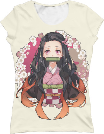 Women's T-Shirt 3D - DEMON SLAYER: KIMETSU NO YAIBA [52] - Mfest