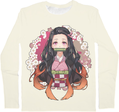 Men's Longsleeve Shirt 3D - DEMON SLAYER: KIMETSU NO YAIBA [52] - Mfest