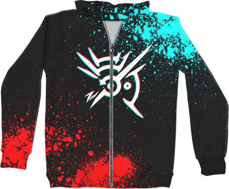 Unisex Zip-through Hoodie 3D - Dishonored 7 - Mfest