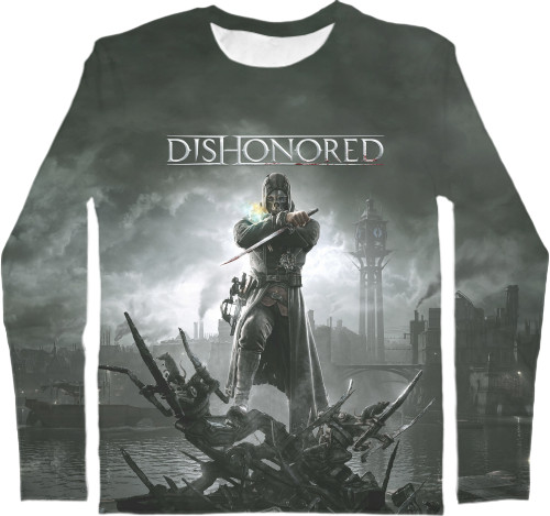 Men's Longsleeve Shirt 3D - Dishonored 3 - Mfest