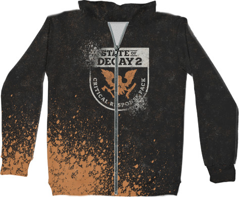 Unisex Zip-through Hoodie 3D - State of Decay (1) - Mfest