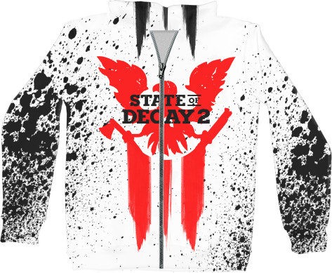 Unisex Zip-through Hoodie 3D - State of Decay (3) - Mfest