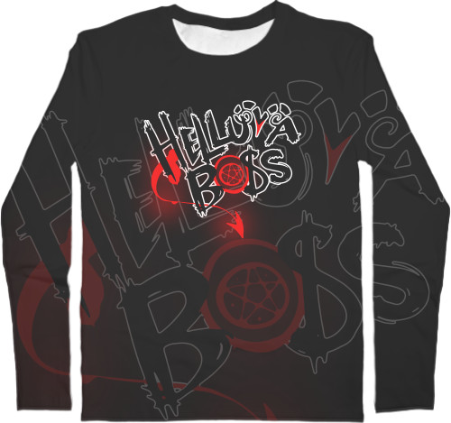 Men's Longsleeve Shirt 3D - АДСКИЙ БОСС / HELLUVA BOSS 6 - Mfest