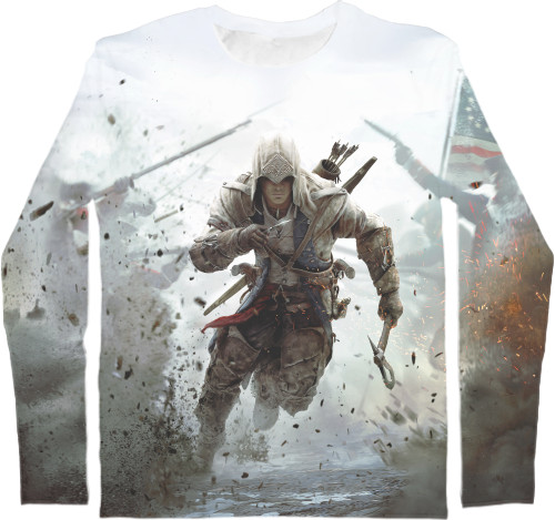 Men's Longsleeve Shirt 3D - ASSASSIN`S CREED [25] - Mfest