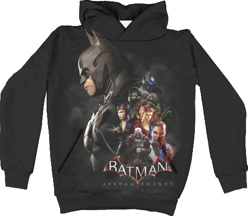 Kids' Hoodie 3D - BATMAN (GAME) - Mfest