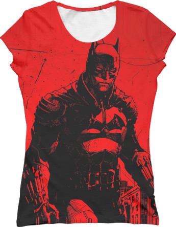 Women's T-Shirt 3D - BATMAN RED - Mfest