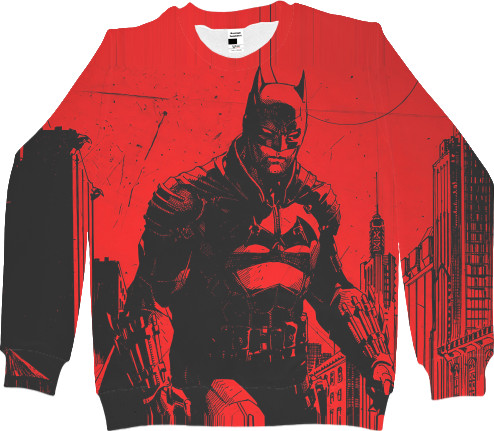 Men's Sweatshirt 3D - BATMAN RED - Mfest