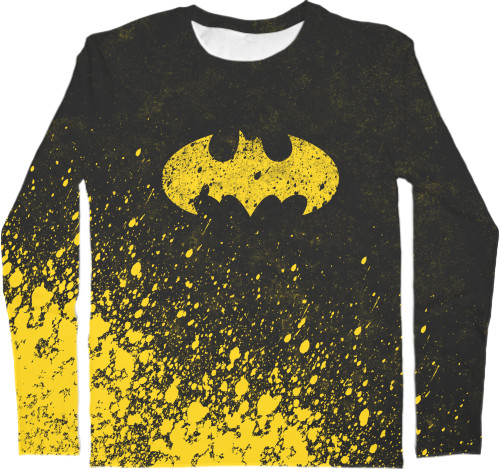 Men's Longsleeve Shirt 3D - BATMAN (LOGO 2) - Mfest