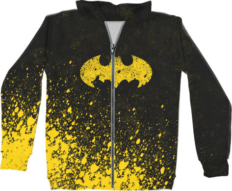 Unisex Zip-through Hoodie 3D - BATMAN (LOGO 2) - Mfest