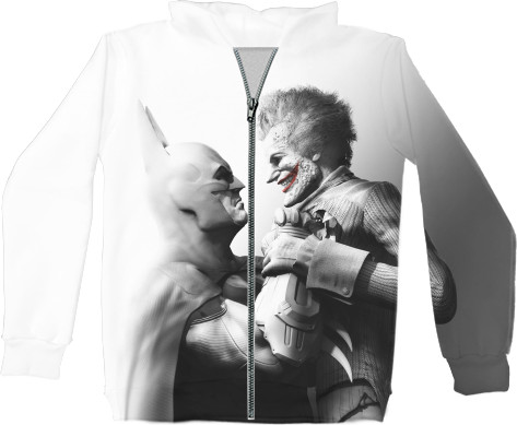 Unisex Zip-through Hoodie 3D - Batman: Arkham City (3) - Mfest