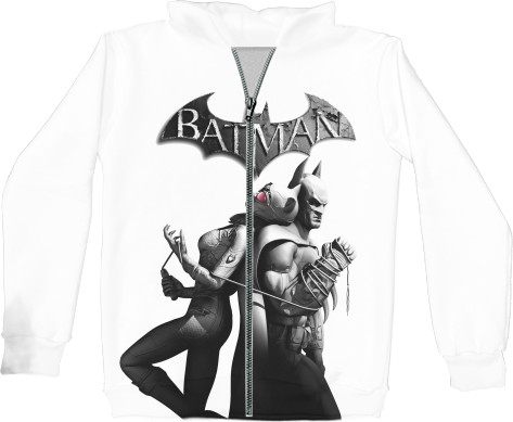 Unisex Zip-through Hoodie 3D - Batman: Arkham City (4) - Mfest