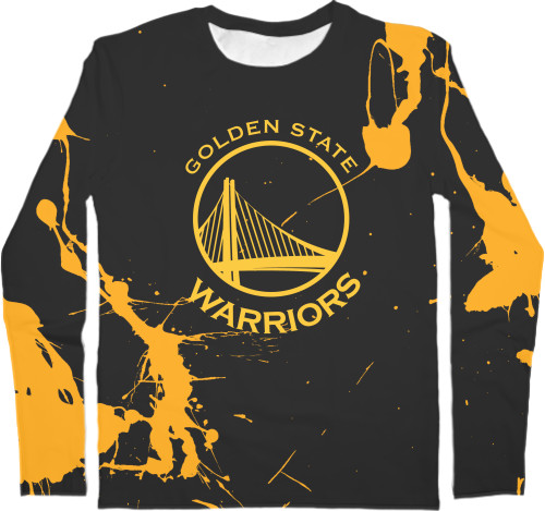 Kids' Longsleeve Shirt 3D - GOLDEN STATE WARRIORS [GSW] (4) - Mfest