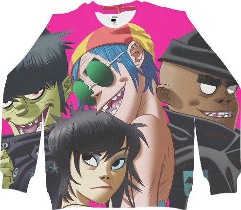 Men's Sweatshirt 3D - Gorillaz (3) - Mfest